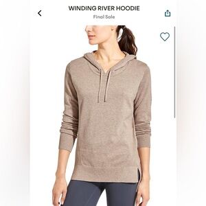 Athleta Winding River Knit Hoodie XS